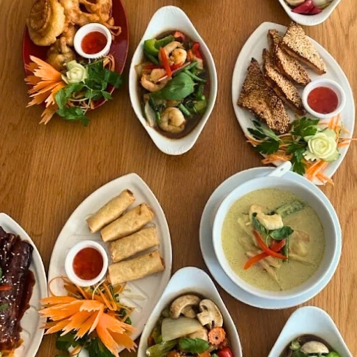 Interior of the stylish fusion restaurant