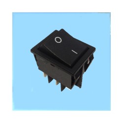 Rocker Switch Double pole 16A Black C1550 Rocker Switch Double pole 16A Black C1550